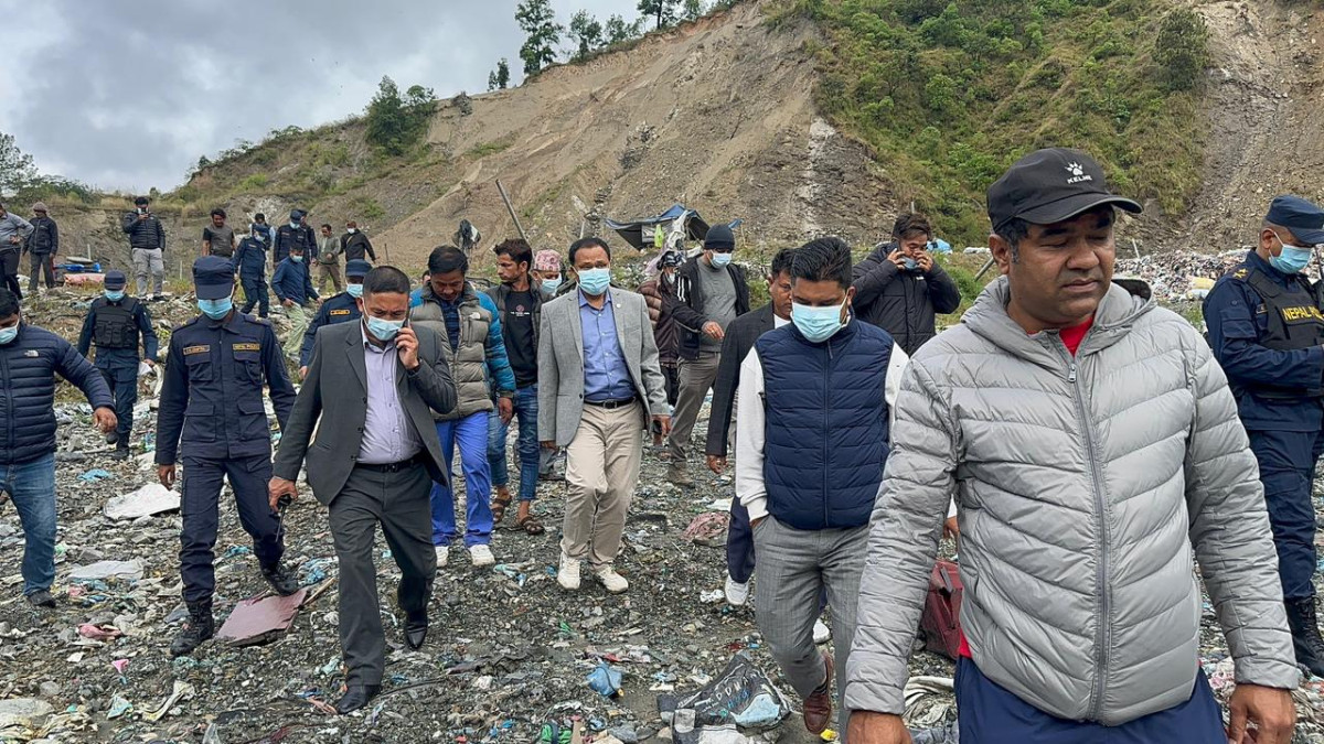 मन्त्री घिसिङद्वारा बञ्चरेडाँडास्थित ल्याण्डफिल्ड साइटको अनुगमन