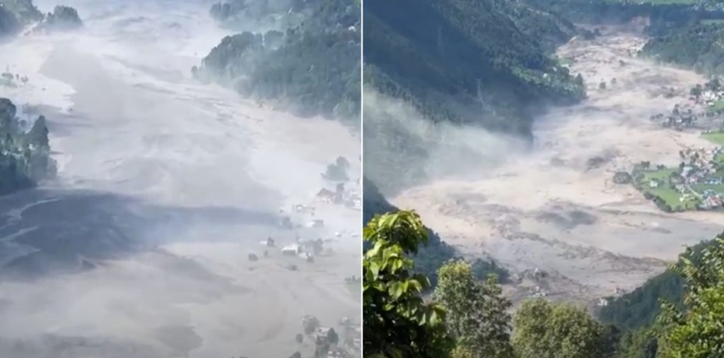 भोटेकोशी नदीमा अचानक ठुलो बाढी