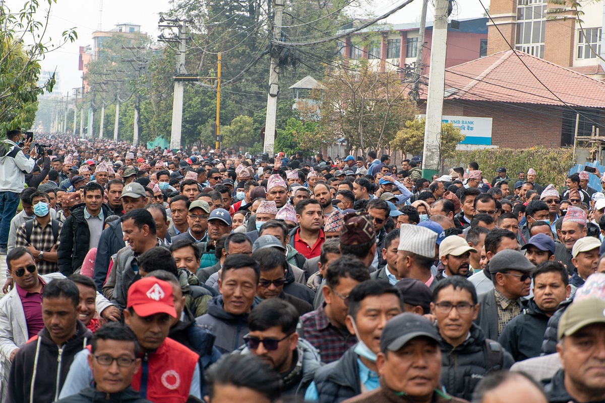 देशभरका शिक्षक आन्दोलनमा, काठमाडौंमा बृहत् प्रदर्शन