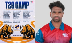 टी–२० विश्वकप छनोटको बन्द प्रशिक्षणमा ३२ खेलाडी, आदिल अन्सारी पनि टिममा