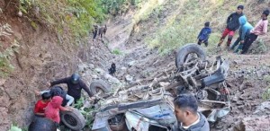 सानीभेरीमा जिप दुर्घटना हुँदा २ जनाको मृत्यु, ९ जना घाइते