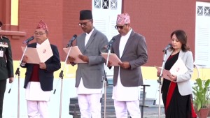 नवनियुक्त ४ मन्त्रीले लिए शपथ