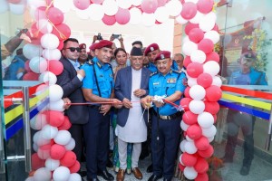 प्रधानमन्त्री ओलीद्वारा मधेश प्रदेश प्रहरी कार्यालय भवन उद्घाटन