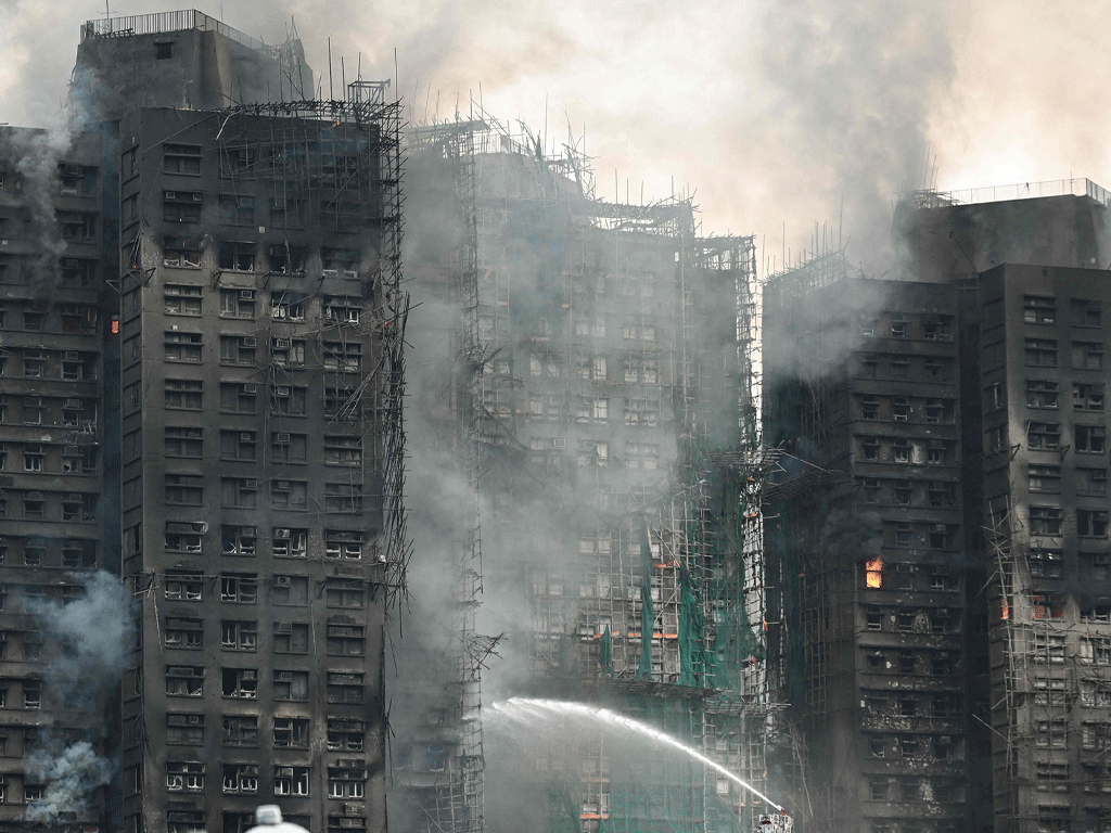 हङकङ आगलागी : मृत्यु हुनेको संख्या ९४ पुग्यो