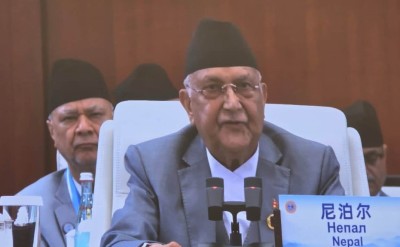 प्रधानमन्त्री ओलीद्वारा एससीओ सम्मेलनलाई सम्बोधन