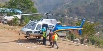 खोटाङ हेलिकप्टर दुर्घटना : घाइतेलाई उपचारका लागि काठमाडौं ल्याइयो