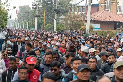 देशभरका शिक्षक आन्दोलनमा, काठमाडौंमा बृहत् प्रदर्शन