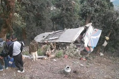 बागलुङमा बस दुर्घटना हुँदा ७ जनाको मृत्यु