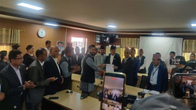 सभामुखमा रास्वपाका डीपी अर्यालको उम्मेदवारी दर्ता