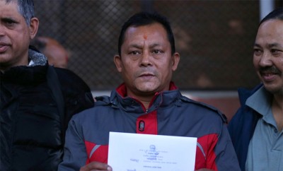 कीर्तिपुरको मेयरमा नेसपाका महर्जनको उम्मेदवारी दर्ता