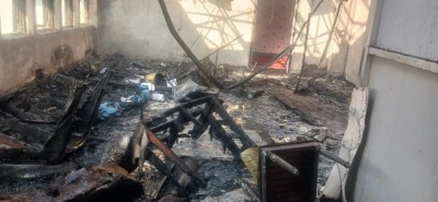 खानेपानी मन्त्रालयमा भएको आगलागीबाट चौथो तलाका ३ वटा कोठामा क्षति