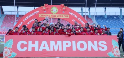 युनान युथ टिमविरुद्ध नेपाल यु-२० महिला टिमको जित