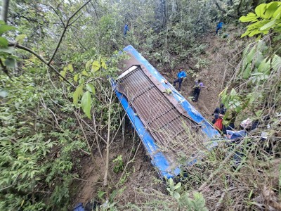अर्घाखाँचीमा बस दुर्घटना हुँदा ४ जनाको मृत्यु