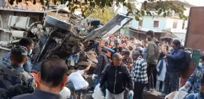 धरानमा बस दुर्घटना हुँदा ५ जनाको मृत्यु