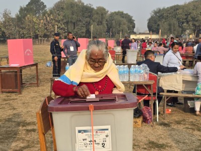 देशभर १२ बजेसम्म १८ प्रतिशत मत खस्यो