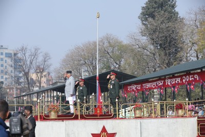 राष्ट्रपति प्रजातन्त्र दिवसको मूल समारोहमा सरिक