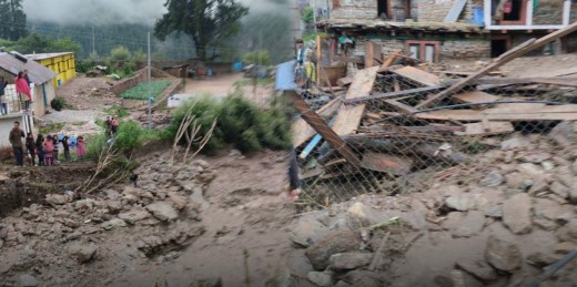 डोल्पामा लेदोसहितको बाढी, एक महिलाको मृत्यु, चार जना घाइते
