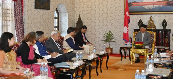 राष्ट्रपति पौडेलसँग भारतीय विदेशसचिव मिश्रीको शिष्टाचार भेट