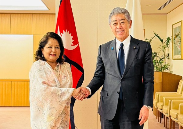 परराष्ट्रमन्त्री आरजु र जापानी विदेशमन्त्री इवायाबीच भेटवार्ता