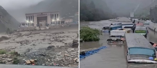 रसुवामा बाढीका कारण तीन प्रहरीसहित १८ बेपत्ता, नौ जनाको उद्धार