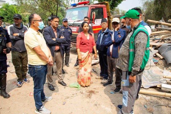 सुकुम्वासी बस्ती खाली गराइएको ठाउँको संरक्षणको काम थाल्न कार्यवाहक मेयर डंगोलको निर्देशन