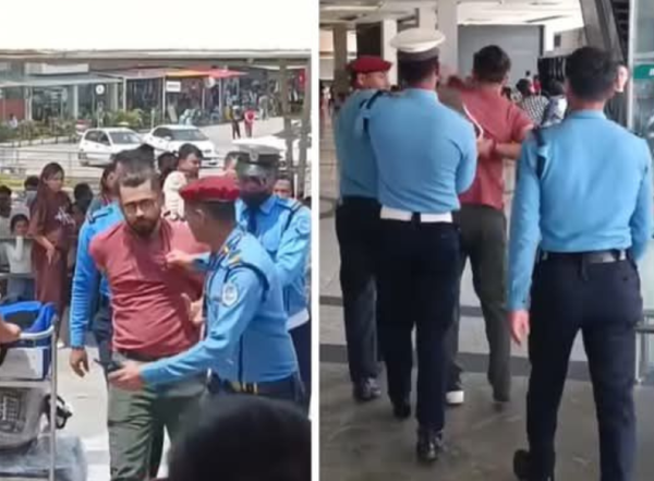 विमानस्थलमा युवकमाथि दुर्व्यवहार गर्ने ३ प्रहरीलाई कारबाही