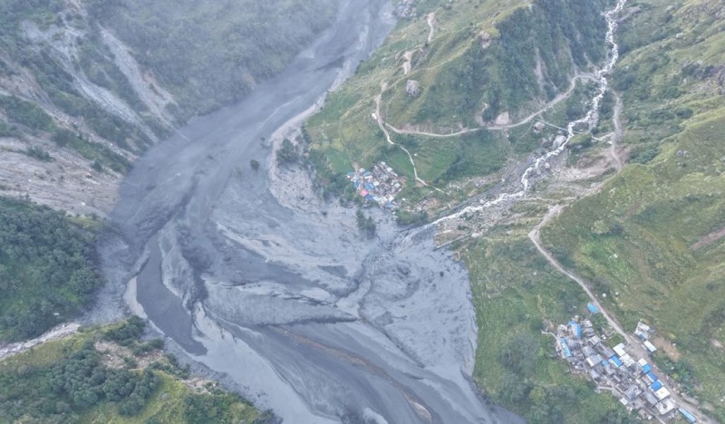 बूढीगण्डकी बाढीले उत्तरी गोरखाका पाँच हजार घरधुरी विद्युतविहीन
