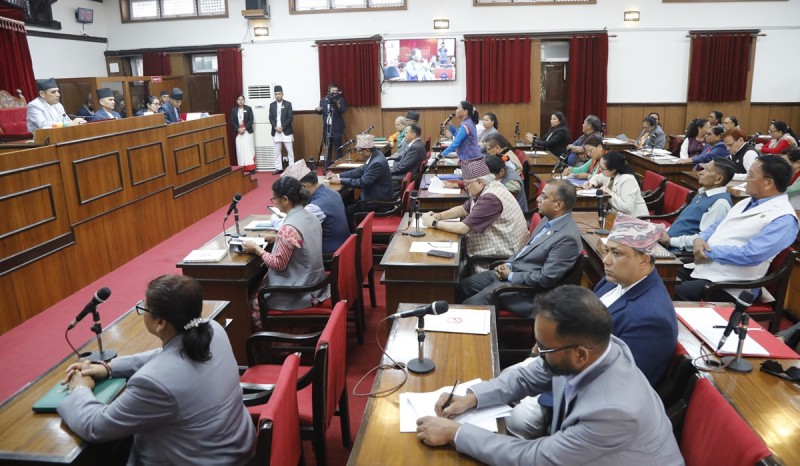 राष्ट्रिय सभामा जनसरोकारका विषयमा सरकारको ध्यानाकर्षण