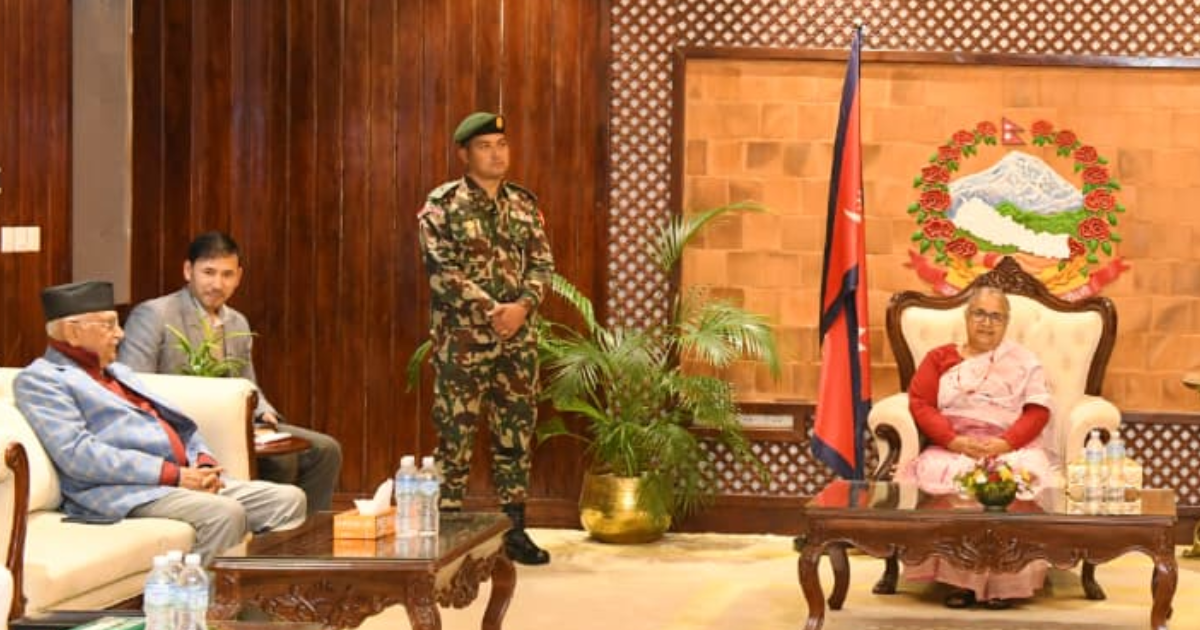 प्रधानमन्त्री कार्की र एमाले अध्यक्ष ओलीबीच ३ घण्टा छलफल