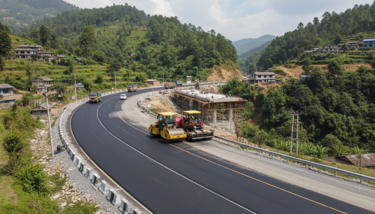 नौविसे-नागढुंगा सडक खण्डको काम अन्तिम चरणमा