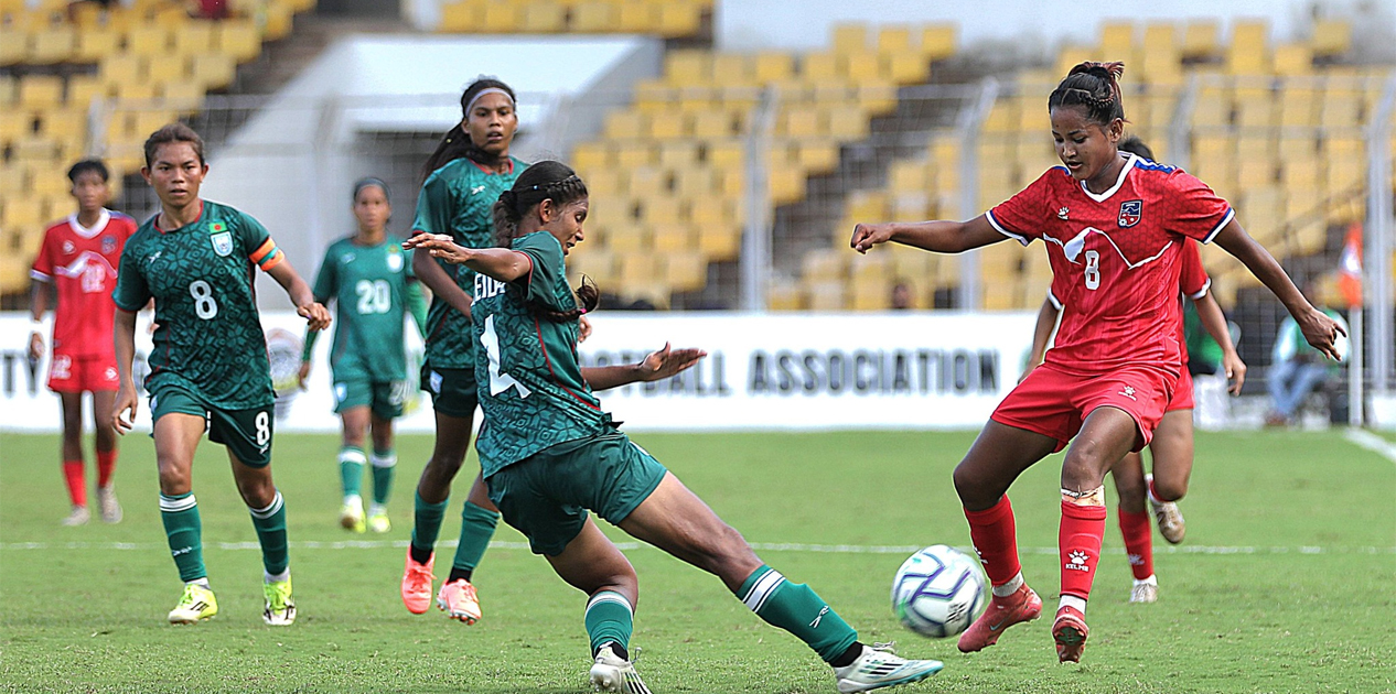 साफ महिला च्याम्पियनसिप : सेमिफाइनलबाट बाहिरियो नेपाल