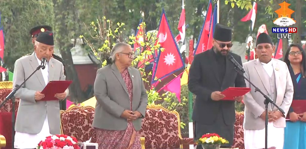 प्रधानमन्त्री बालेन शाहले लिए शपथ