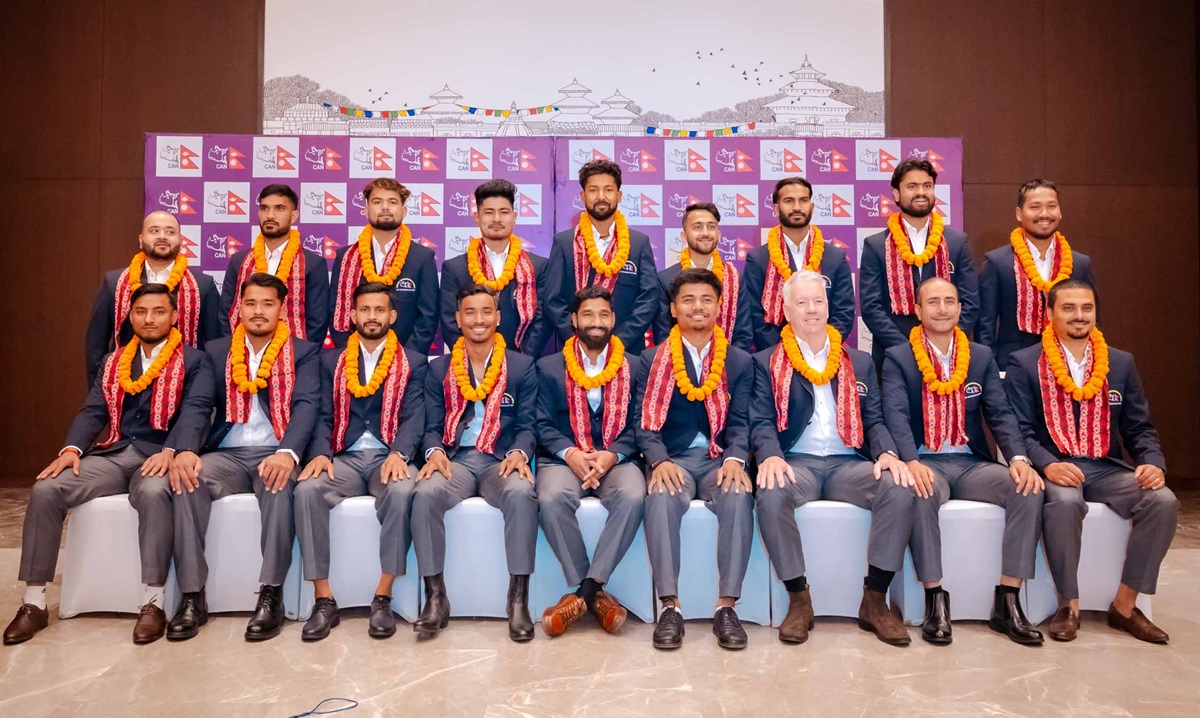 विश्वकप क्रिकेट खेल्न जाने नेपाली टोलीको बिदाइ