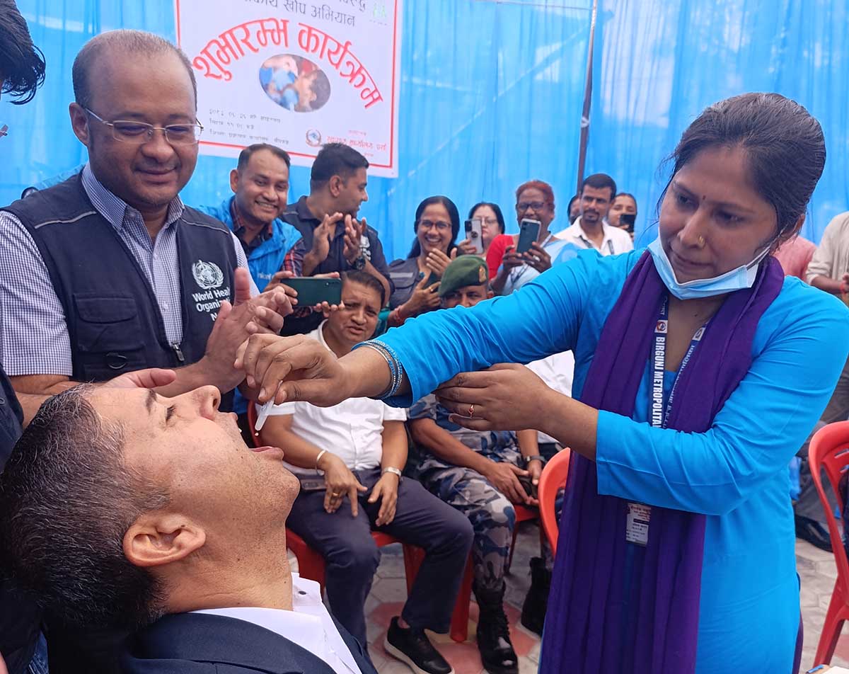 पर्सामा २१ हजार जनालाई हैजाविरुद्धको खोप दिइयो
