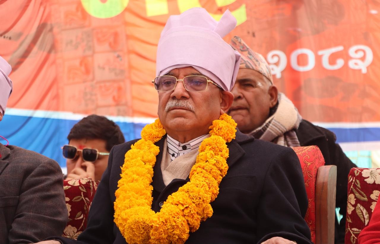 संघर्ष जारी छ, अब युद्ध उत्पादनका लागि हुन्छ : प्रचण्ड